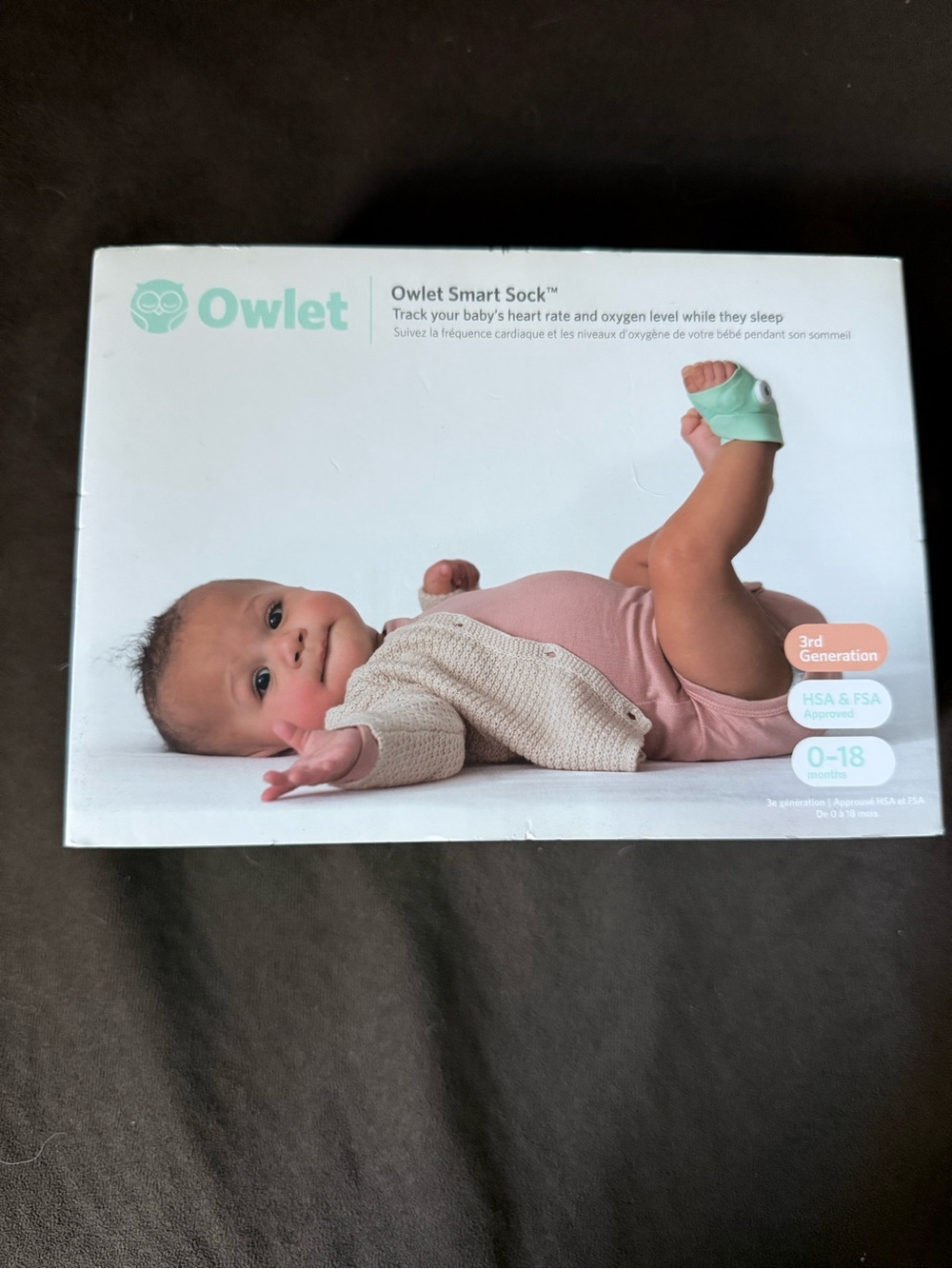 Owlet Smart Sock Baby Monitor - Mint Accent